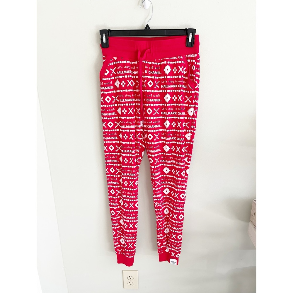 Hallmark Christmas movies jogger lounge wear/pj bottoms NWT S